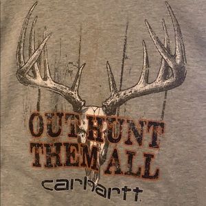 Grey Carhartt Deer Hunting men’s T-shirt